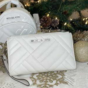 MICHAEL KORS Wallet White PEYTON -